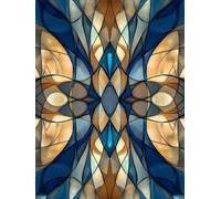 5D Diamond Painting Adultos, Diamond Painting Mandala abstracto, Kit Pintura de Diamantes DIY Cristal Bordado Artesanía, Pintura Diamante Kit para Principiantes, Decoración Del Hogar 35x50cm 0j-546