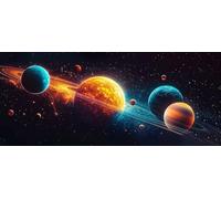 5D Diamond Painting Adultos, Diamond Painting Planeta Pintura Diamante Cielo Estrellado Punto de Cruz Diamante DIY Manualidades Principiante para Decoracion Hogar Habitacion (80 x 160 cm) -yym2603Q9