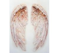 5D Diamond Painting Adultos, Diamond Painting pluma ala, Kit Pintura de Diamantes DIY Cristal Bordado Artesanía, Pintura Diamante Kit para Principiantes, Decoración Del Hogar 80x110cm 0j-964