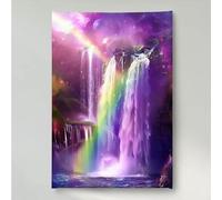 5D Diamond Painting Adultos, DIY Pintura Diamante ArcoíRis Caer, Diamond Painting Kit Completo Niños, Manualidades Adultos pintura de diamante Para Decor De Pared, Regalos Para Mujeres PjY1716 8-K