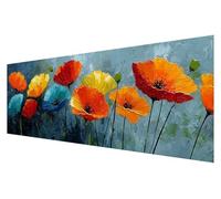 5D Diamond Painting Adultos Flor, DIY Planta Grande Diamond Painting Kit Punto de Cruz, Manualidades Adultos kit Bordado, Dibujos con Diamantes Art, Navidad Decoración Hogar Regalo 60x180cm Q-07