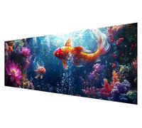 5D Diamond Painting Adultos Fondo Del Mar, DIY Pez Grande Diamond Painting Kit Punto de Cruz, Manualidades Adultos kit Bordado, Dibujos con Diamantes Art, Navidad Decoración Hogar Regalo 40x120cm M-63