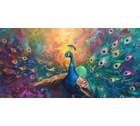 5D Diamond Painting Adultos Grande Tamaño 30x60cm, Color del Pavo real DIY Cuadro Diamante para Adultos Completo, Diamond Art Kit para Niños, Cristal Bordado Punto de Cruz Decoración Hogar lgl8-432