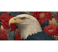 5D Diamond Painting Adultos Grande Tamaño 60x120cm, Águila de flores DIY Cuadro Diamante para Adultos Completo, Diamond Art Kit para Niños, Cristal Bordado Punto de Cruz Decoración Hogar lgl8-371