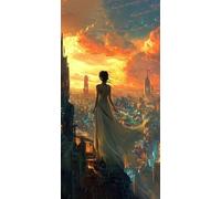 5D Diamond Painting Adultos Grande Tamaño 60x120cm, Ciudad de las mujeres DIY Cuadro Diamante para Adultos Completo, Diamond Art Kit para Niños, Cristal Bordado Punto de Cruz Decoración Hogar lgl8-633