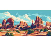 5D Diamond Painting Adultos Grande Tamaño 60x120cm, Paisaje del cañón DIY Cuadro Diamante para Adultos Completo, Diamond Art Kit para Niños, Cristal Bordado Punto de Cruz Decoración Hogar lgl8-828