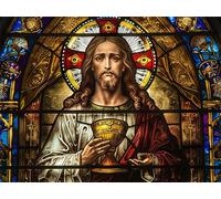 5D Diamond Painting Adultos Jesús Pintura Diamante Misterioso 110x80cm, 2026 New Diamond Painting Kit Completo DIY Bordado Punto de Cruz Mosaico Manualidades Kit, Pintura Diamantes Decoración 845z-s