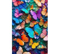 5D Diamond Painting Adultos Mariposa, DIY Diamond Painting Dibujos animados Pintura de Diamante Kit, Diamantes para Manualidades Adultos, Bordado Punto de Cruz, Regalos Decoración Hogar 30x40cm W2-25