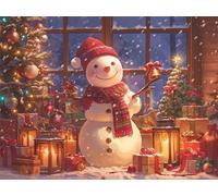 5D Diamond Painting Adultos Muñeco De Nieve Pintura Diamante Ventana 100 x 70 cm, 2026 New Diamond Painting Kit Completo DIY Bordado Punto de Cruz Mosaico Manualidades Adultos Kit, Decoración 810z-s