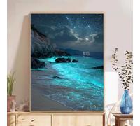 5D Diamond Painting Adultos, Océano & Sueño Diamond Painting kit Completo con Lienzo Mosaico y Brillantes, Full Drill Diamantini Crystal Art, Manualidades Adultos y Decoración, 40x50cm 2Z#301