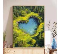 5D Diamond Painting Adultos, Paisaje & Amar Diamond Painting kit Completo con Lienzo Mosaico y Brillantes, Full Drill Diamantini Crystal Art, Manualidades Adultos y Decoración, 30x40cm 2Z#607