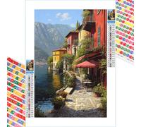 5D Diamond Painting Adultos, Paisaje & Océano Diamond Painting kit Completo con Lienzo Mosaico y Brillantes, Full Drill Diamantini Crystal Art, Manualidades Adultos y Decoración, 40x70cm 2Z#937