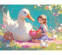 5D Diamond Painting Adultos Pato Pintura Diamante Lindo 100x70cm, 2026 New Diamond Painting Kit Completo DIY Bordado Mosaico Manualidades Adultos Kit, Pintura Diamantes para Decoración Hogar 825z-s