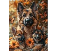 5D Diamond Painting Adultos Perro Diamond Art 80x110cm V-81DW5 | Cuadro Diamantes Cuadrado DIY Manualidades Adultos Punto De Cruz Kit para Decoración Hogar, Regalo Mujer