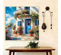 5D Diamond Painting Adultos, Pintura de Diamantes Italia, Flores Diamond Painting Kit Completo, Diamante Cristal Artes Bordado Punto de Cruz Diamante Dibujos para Principiantes 55x55cm G8-1056