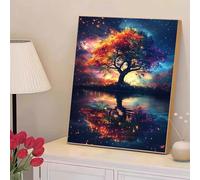 5D Diamond Painting Adultos, Sueño & Árbol Diamond Painting kit Completo con Lienzo Mosaico y Brillantes, Full Drill Diamantini Crystal Art, Manualidades Adultos y Decoración, 30x40cm 2Z#996
