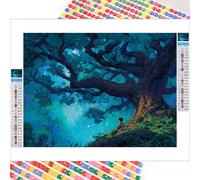 5D Diamond Painting Adultos, Sueño & Árbol Diamond Painting kit Completo con Lienzo Mosaico y Brillantes, Full Drill Diamantini Crystal Art, Manualidades Adultos y Decoración, 60x90cm 2Z#195
