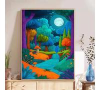 5D Diamond Painting Adultos, Sueño & Bosque Diamond Painting kit Completo con Lienzo Mosaico y Brillantes, Full Drill Diamantini Crystal Art, Manualidades Adultos y Decoración, 35x55cm 2Z#193