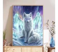 5D Diamond Painting Adultos, Zorro & Sueño Diamond Painting kit Completo con Lienzo Mosaico y Brillantes, Full Drill Diamantini Crystal Art, Manualidades Adultos y Decoración, 40x70cm 2Z#938