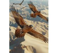 5D Diamond Painting áGuila Diamond Painting Adultos Animal Cuadro Diamantes Manualidades Adultos Punto De Cruz Kit Completo DIY Full Drill Cuadrado Diamante Pintura Decoración Hogar 40x60cm 5-X14M7