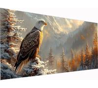 5D Diamond Painting áGuila, Grande Diamond Painting Adultos Paisaje, DIY Pintura Diamante Punto de Cruz Kits, Kit de Arte de Mosaico, Manualidades para Adultos, Decoracion Hogar Regalo 120x60cm 1-6785