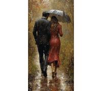 5D Diamond Painting Amar Diamond Painting Adultos Paisaje Dibujos Con Diamantes Manualidades Adultos Punto De Cruz DIY Full Drill Round Completo Kit para Decoración Hogar, Regalo 30x60cm 7-47724E