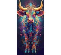 5D Diamond Painting Animales ganado, Pintura Diamante, Diamond Painting Kit Completo Niños, DIY Manualidades Adultos Pintura de Diamante Para Decor De Pared Del Hogar, Regalos para Mujer 60x120cm R213