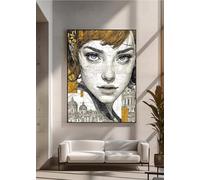 5D Diamond Painting, Arquitectura Mujer Pintura de Diamante, Redondo Taladro Completo DIY Diamante Painting, Gemas Artesanía kit de Arte de Mosaico para Decor Del Hogar 70 x 95 cm PjY10957 7-5