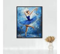 5D Diamond Painting Arte Figurativo Diamond Painting Adultos Bailarina De Ballet Pintura Diamante Bordado de Punto de Cruz Kits, Cuadros Diamantes Cristal Juego De Artesanía, Regalos 70x95CM PJY9 K-N