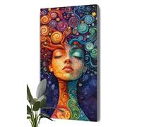 5D Diamond Painting Bohemia Pintura Diamante,Cuadros de Diamantes Mujer Dibujos con Diamantes,Punto de Cruz Manualidades Adultos Diamond art DIY Para Decoracion Pared Del Hogar Salon 80x160 cm S2-189