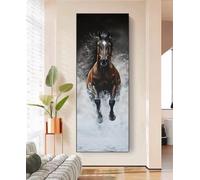 5D Diamond Painting Caballo Diamond Painting Adultos Grande imagen, Cuadro Diamantes Manualidades Adultos, DIY Cuadrados Pintura Diamante Punto de Cruz para Decoración Pared Hogar,80x240cm, Model990