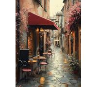 5D Diamond Painting Calle Diamond Painting Adultos Flor Dibujos Con Diamantes Manualidades Adultos DIY Full Drill Cuadrado Punto de Cruz Kit Completo para Decoración Hogar, Regalo 70x100cm 9-MW58