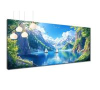 5D Diamond Painting Cañón, Diamond Painting Adultos Kit Completo Bote, Manualidades Adultos de Mosaico,Cristal Art Punto de Cruz Pintura Diamante para Niños Cuadros Decoracion Salon 60x120 cm T3-742