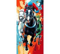 5D Diamond Painting Carrera Diamond Painting Adultos Deportes Dibujos Con Diamantes Manualidades Adultos Punto De Cruz DIY Full Drill Round Completo Kit para Decoración Hogar, Regalo 30x60cm 6-GO555N