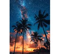 5D Diamond Painting Cielo Estrellado Diamond Painting Adultos áRbol Cuadro Diamantes Manualidades Adultos Punto De Cruz Kit Completo DIY Cuadrado Diamante Pintura Decoración Hogar 80x120cm C-9483K