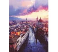 5D Diamond Painting Ciudad Diamond Painting Adultos Calle Manualidades Adultos Dibujos Con Diamantes DIY Strass Round Full Drill Punto de Cruz Kit Completo para Decoración Hogar, 70x100cm 0-M6043