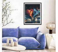 5D Diamond Painting Corazón, Sueño Diamond Painting Adultos, DIY Pintura Diamante Manualidades Adultos Cristal Punto de Cruz para la Decoración De Pared del Hogar,Regalos Para Mujeres 80x110cm s-10762