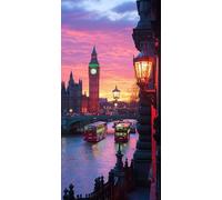 5D Diamond Painting, El Big Ben de Londres Pintura de Diamante, Cuadrado Taladro Completo DIY Diamante Painting, Gemas Artesanía kit de Arte de Mosaico, Ideal para Niños y Profesionales 80x160 cm P516
