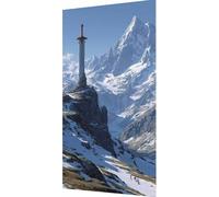 5D Diamond Painting Espada Pintura Diamante Adultos, Cuadros de Diamantes Montaña nevada Diamond Art Kit, DIY Full Drill Punto de Cruz Puzzle de Diamantes, Decoración de Pared Regalo 100x200cm v7-28uk
