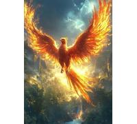 5D Diamond Painting FéNix Diamond Painting Adultos, Pintura Diamante Paisaje Punto de Cruz Diamante DIY Manualidades Adultos para Decoracion Pared, Decoracion Hogar, Regalo Mujer 70x95CM -bby2507J2