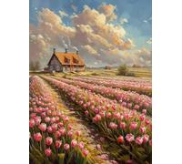 5D Diamond Painting Flor Diamond Painting Adultos Planta Dibujos Con Diamantes Manualidades Adultos DIY Full Drill Cuadrado Punto de Cruz Kit Completo para Decoración Hogar, Regalo 30x40cm A-4Q75