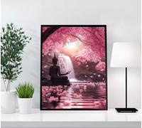 5D Diamond Painting Flor Diamond Painting Adultos Zen, DIY Pintura Diamante Manualidades Adultos y Niños, Kit Completo Cristal Pintura De Diamante, Para Decoración Hogar, Regalos 30x40cm 41Q-RL