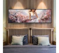 5D Diamond Painting Flor Diamond Painting Kit Completo, Princesa Pintura de Diamante Kit Punto de Cruz, DIY Bordado Cuadros de Diamantes, Decoración de Pared para el Hogar, 23.6x62.9 Inch/60x160 cm