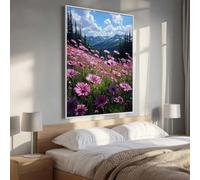 5D Diamond Painting Flor Flores Pintura Diamante, Pintura de Diamante Kit Completo Niños, Manualidades Adultos Diamond Painting Para Decor De Pared Del Hogar, Navidad Regalo 100 x 135 cm PjY2117 B-7