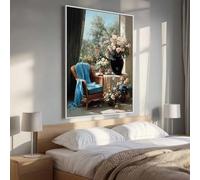 5D Diamond Painting Flor Flores Pintura Diamante, Pintura de Diamante Kit Completo Niños, Manualidades Adultos Diamond Painting Para Decor De Pared Del Hogar, Navidad Regalo 40x50CM PjY1119 4-D