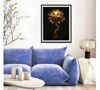 5D Diamond Painting Flor, Planta Diamond Painting Adultos, DIY Pintura Diamante Manualidades Adultos Cristal Punto de Cruz para la Decoración De Pared del Hogar, Regalos Para Mujeres 80x110cm s-11194