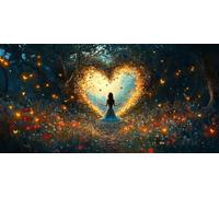 5D Diamond Painting Flores Diamond Painting Adultos, Pintura Diamante Amar Punto de Cruz Diamante DIY Manualidades Adultos Principiante para Decoracion Hogar Pared, Regalo Mujer 40 x 80 cm -bby2603H0