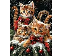5D Diamond Painting Gato, Diamond Painting Adultos Algunos días DIY Manualidades Adultos, Dibujos con Diamantes, Kit Punto de Cruz Bordado Pintura Diamante para Decoración Hogar Regalo 40x50 cm yc-642
