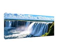 5D Diamond Painting Grande 20x50cm, Pintura Diamante Cataratas del Niágara, Diamond Painting Kit Completo Niños Regalo, Manualidades Adultos Diamond Painting Para Decoración De Pared Del Hogar K-605