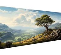 5D Diamond Painting, Grande Paisaje arbóreo Diamond Art Painting xxl, DIY Redonda Diamond Embroidery punto de cruz kit completo, para Adultos Niños Manualidades Decoración Hogar Regalos 100x50cm L-392